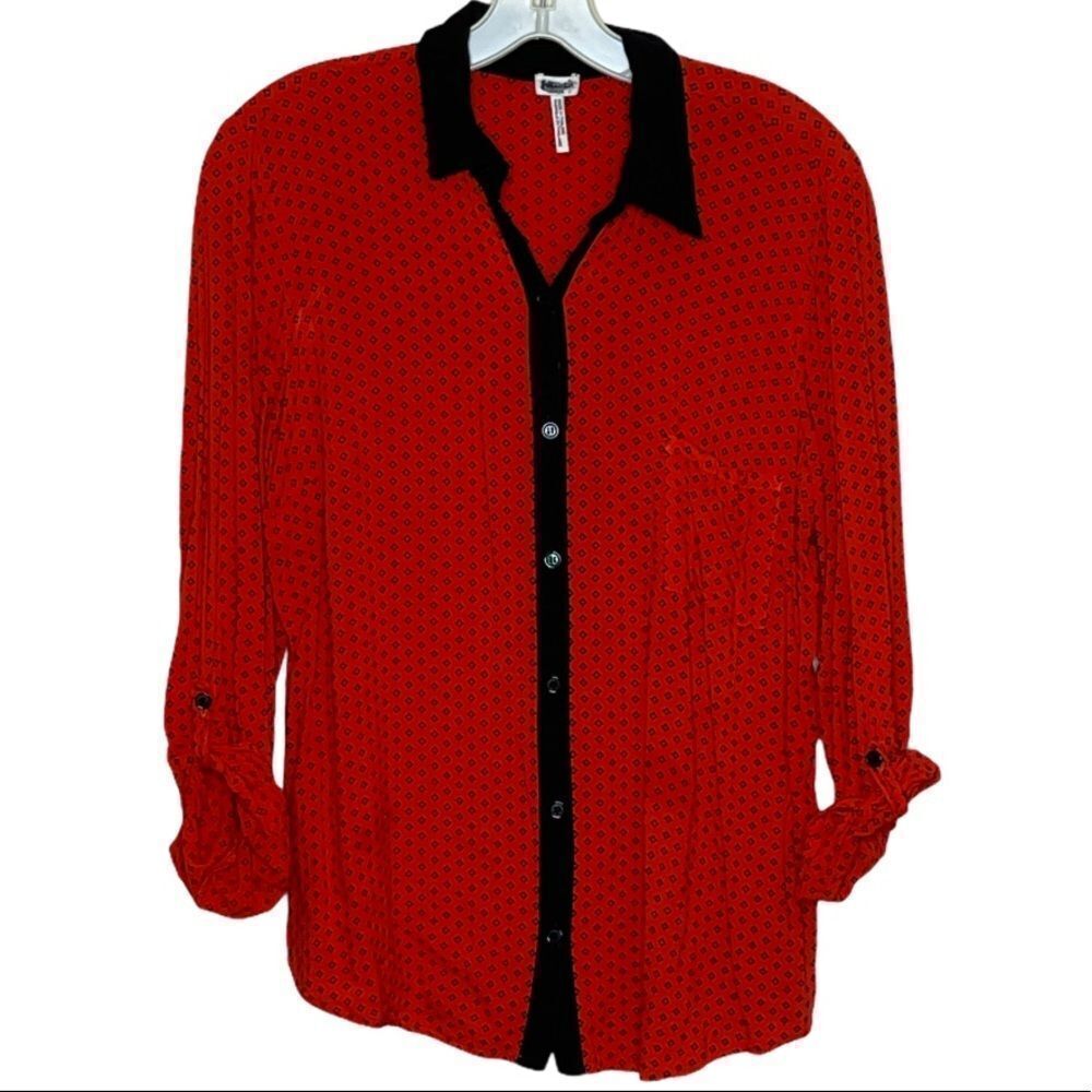 Splendid Top Red Black